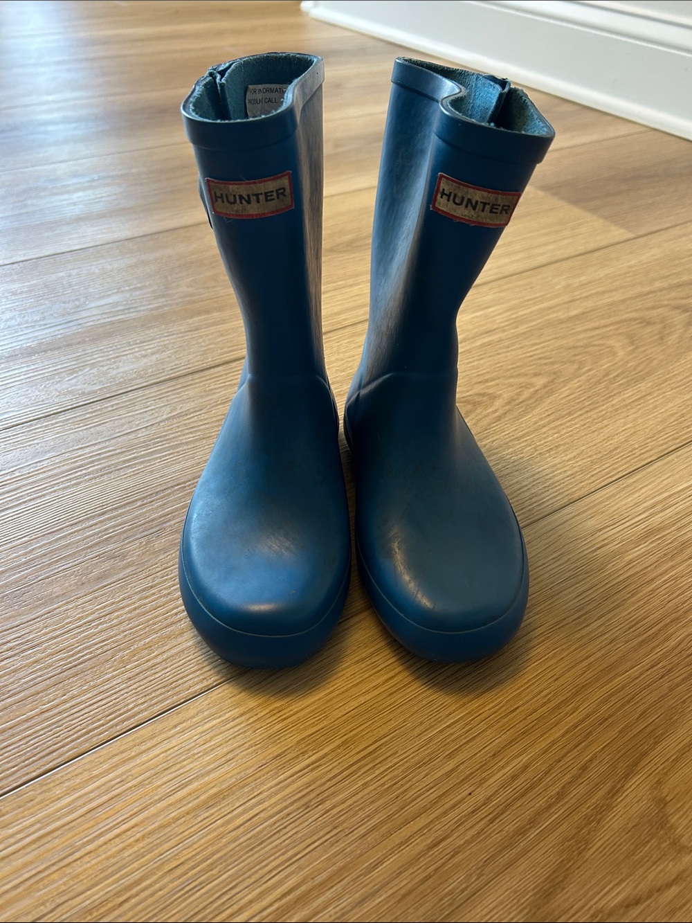 Hunter Kids Blue Waterproof Rain Boots